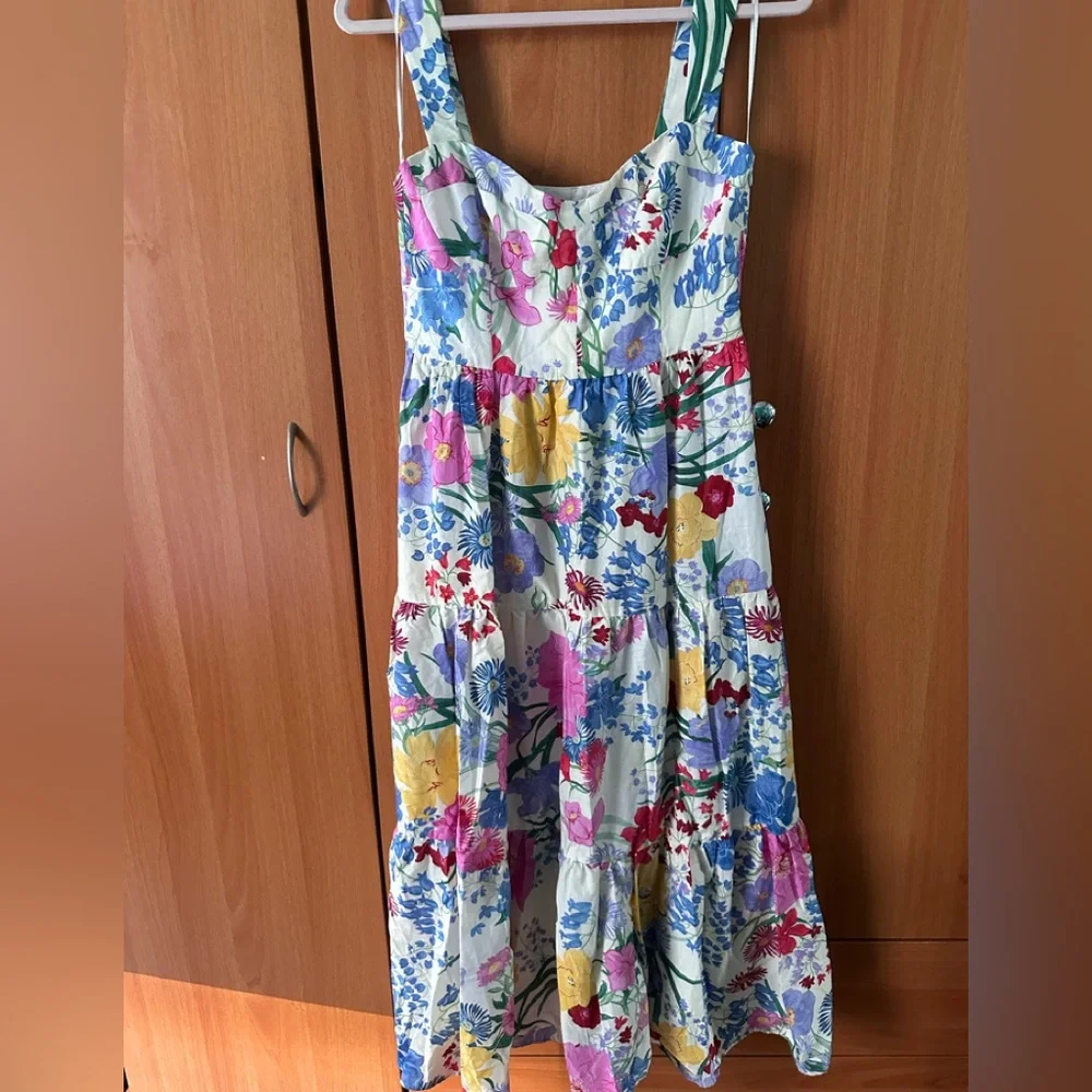 Zara Midi Floral dress size M - Picture 2 of 7